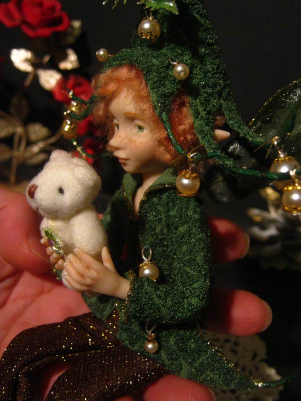 Ooak Posable Fairy Tale Noel e Orsetto